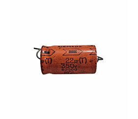 Capacitor Eletrolítico 22uF x 350V 85° Axial 82000 Siemens 1