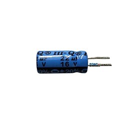 Capacitor Eletrolítico 22uF x 16V