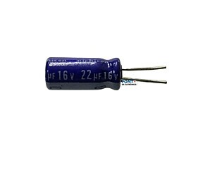 Capacitor Eletrolítico 22uF x 16V