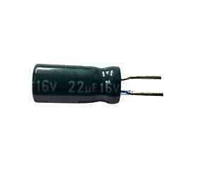 Capacitor Eletrolítico 22uF x 16V