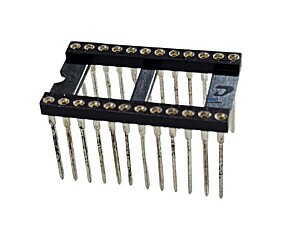 Soquete 24 Pinos Torneado Prateado Celis