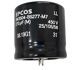 Capacitor Eletrolitico 270uF x 450V RD 105º Snapin Epcos