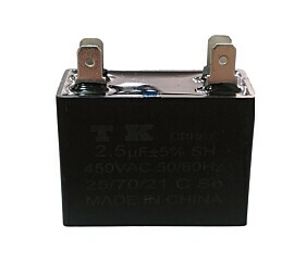 Capacitor Polipropileno 2.5uF x 450V 50/60Hz CBB61 TK