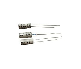 Capacitor Eletrolítico 2.2uF x 63V RD 85º KingCap ENP = Bipolar