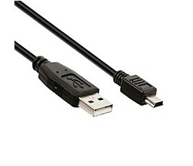 Cabo Usb A Macho x Usb Mini 5 Pinos 1,8 Metros Preto