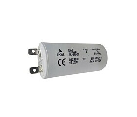 Capacitor Polipropileno 30uF x 250Vac 50/60Hz Plástico Faston Epcos