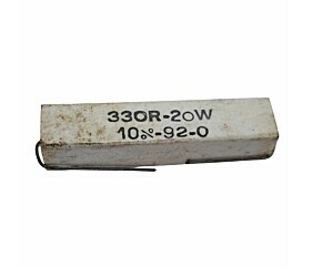 Resistor 330R 15W 10% Axial Porcelana 1