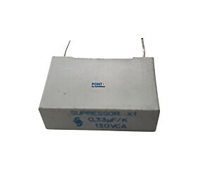 Capacitor Poliéster 330K x 130V = Supressor X1 0,33uF/K 130VCA