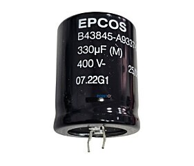 Capacitor Eletrolitico 330uF x 400V 85º Snapin Epcos B43845-A9337-M