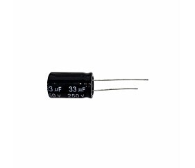 Capacitor Eletrolítico 33uF x 250V RD 105º Topway