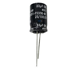 Capacitor Eletrolítico 33uF x 450V RD 105º Epcos 