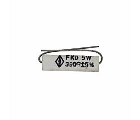 Resistor 390R 5W 5% Axial Porcelana 1