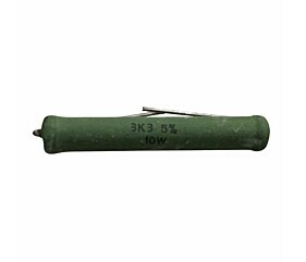 Resistor 3K3 10W 5% Axial Verde Twt 1
