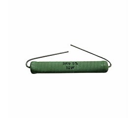 Resistor 3R9 10W 5% Axial Verde 1