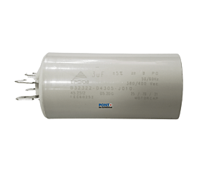Capacitor Polipropileno 3uF x 380/400Vac 50/60Hz Plástico Faston Epcos 