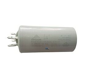 Capacitor Polipropileno 3uF x 440/450Vac 50/60Hz Plástico Faston Epcos