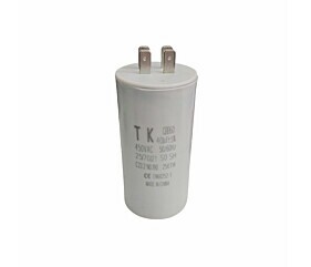 Capacitor de Partida 40uF x 450Vac 50/60Hz Plástico Faston CBB60 TK