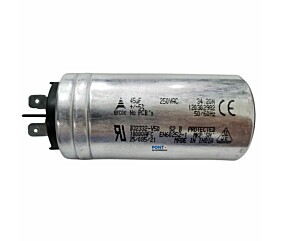 Capacitor Polipropileno 45uF x 250Vac 50/60Hz Alumínio Faston Epcos