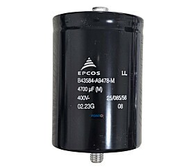 Capacitor Eletrolítico 4700uF x 400V RD 85º Giga Com Parafuso de Fixação Epcos