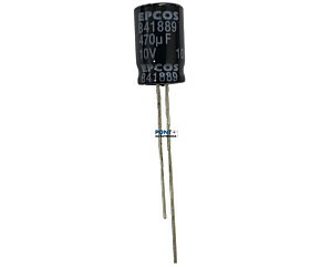 Capacitor Eletrolítico 470uF x 10V RD 105º Epcos B41889