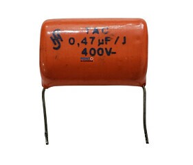 Capacitor Poliéster 470K x 400V = TAC 0,47uF/J 400V