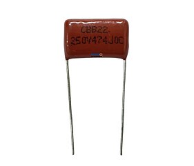 Capacitor Poliéster 470K x 250V = CBB22 250V474JOC