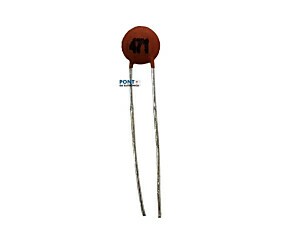 Capacitor Cerâmico 470PF X 50V = B471 