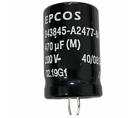 Capacitor Eletrolítico 470uF x 200V