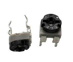 Trimpot 47K Horizontal 3 Terminais Preto / Cinza = 473