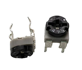 Trimpot 47K Horizontal 3 Terminais Preto / Cinza = 473