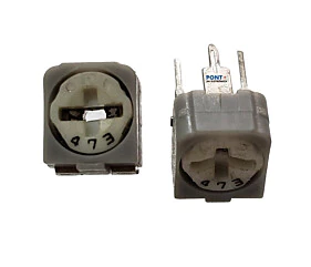 Trimpot 47K Horizontal = 473 Branco Cinza