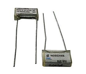 Capacitor Poliéster 47K X 100V Ericsson = 0,045UF 40A85º 100V