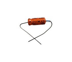 Capacitor Eletrolítico 4,7uF x 100V Axial 85º Siemens 81049