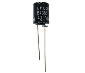 Capacitor Eletrolítico 4,7uF x 450V