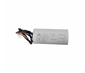 Capacitor Polipropileno 4uF x 250V 50/60Hz Plástico Fio Epcos 1