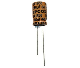 Capacitor Eletrolítico 560uF x 25V RD 105º Epcos