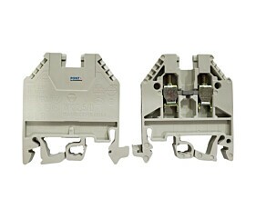 Bloco de Terminais Montado em Trilho WK2,5/U Din 2 Posições 24Awg 12Awg 2,5mm² Parafuso 57.503.0055.0 Wieland