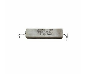 Resistor 5R6 20W +-5% Axial Porcelana 1