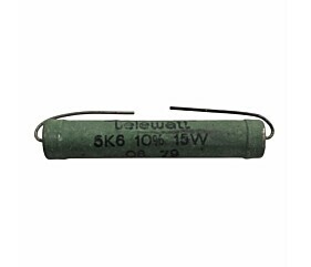 Resistor 5K6 15W 10% Axial Porcelana Verde