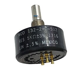 Potenciômetro 5K Linear Modelo 132-2-0-502-3%