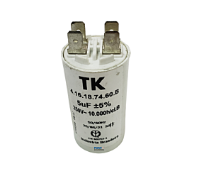 Capacitor Polipropileno 5uF x 250V 50/60Hz Plástico Faston TK