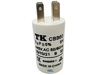 Capacitor Polipropileno 5uF x 440Vac 50/60Hz CBB60 TK