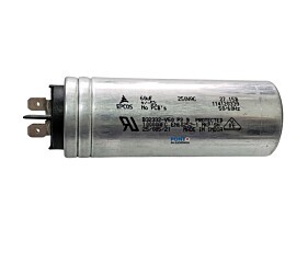 Capacitor Polipropileno 60uF x 250Vac 50/60Hz Alumínio Faston Epcos