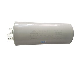 Capacitor Polipropileno 60uF x 250Vac 50/60Hz Plástico Faston Epcos
