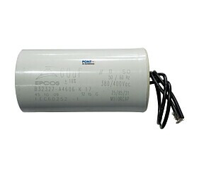 Capacitor Polipropileno 60uF x 380/400Vac 50/60Hz Plástico Fio Epcos