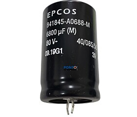 Capacitor Eletrolítico 6800uF x 80V 85º RD Snapin Epcos