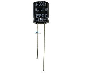 Capacitor Eletrolítico 6,8uF x 250V RD 85º Epcos