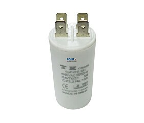 Capacitor Polipropileno 6uF x 440Vac 50/60Hz Plástico Faston CBB60 TK