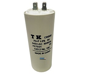 Capacitor Polipropileno 75uF x 440Vac 50/60Hz CBB60 TK