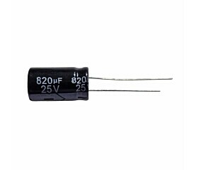 Capacitor Eletrolítico 820uF x 25V 105º Secon 1